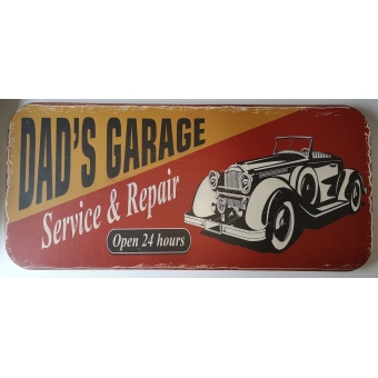 Dad's garage retro bord